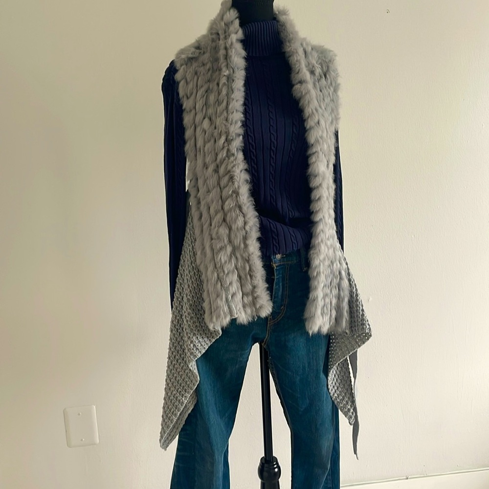 Faux fur vest
